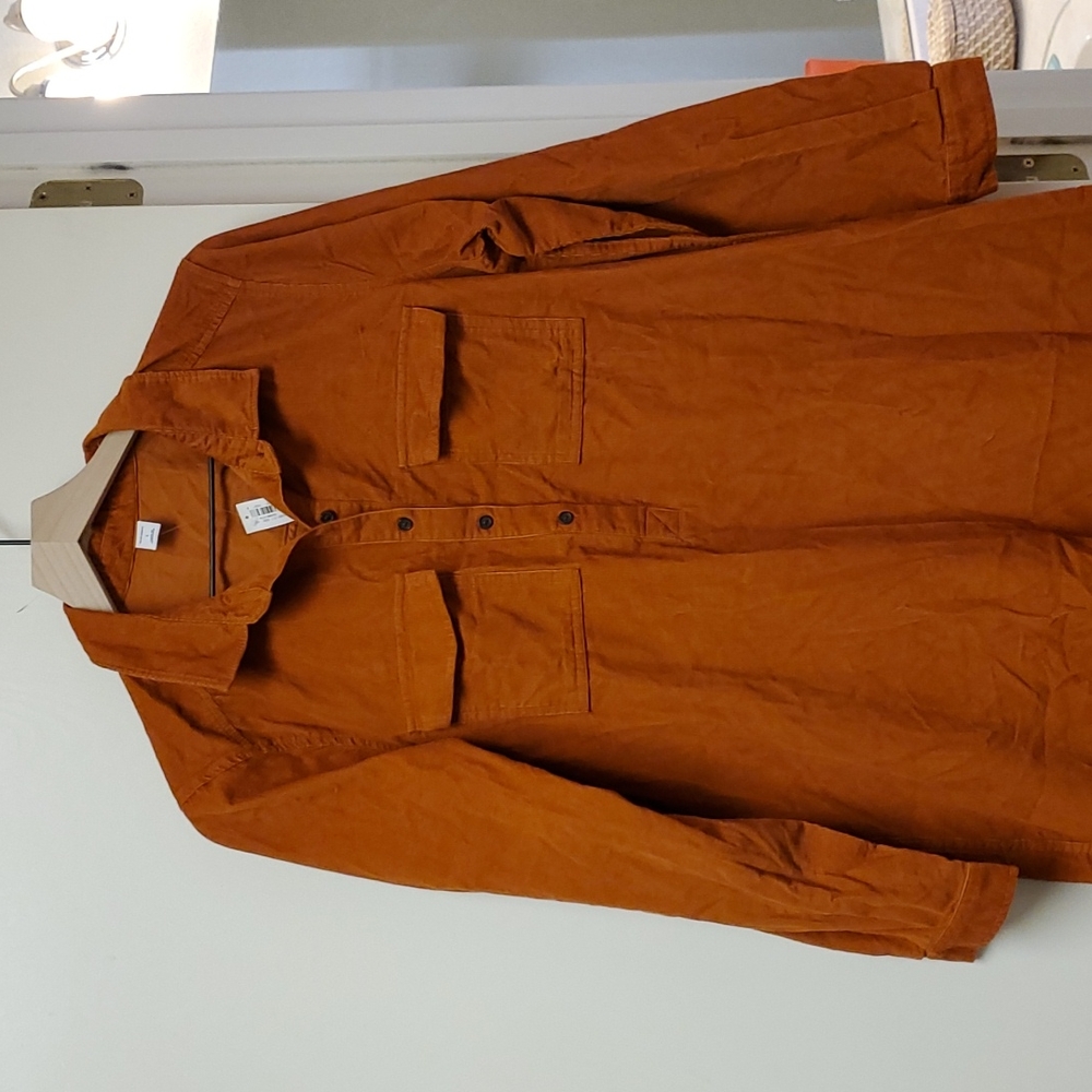 NWT Orange Corduroy Dress